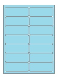 [ETI-31800520] Etipage 14 etik/blad 99.1 x 38.1 mm 100 bl (blauw)