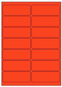 [ETI-31800518] Etipage 14 etik/blad 99.1 x 38.1 mm 100 bl (rood)