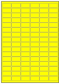 [ETI-31800501] Etipage 96 etik/blad 32 x 16 mm 100 bl (geel)