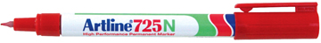 [TIM-725R] Permanent marker Artline 725 ronde punt 0.4 mm (rood)