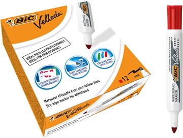 [TIM-1711R] Whiteboardmarker Bic Velleda 1711 (rood)