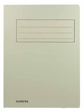 [TIM-1079] Map 3-kleppen Classex folio 300 g (grijs)