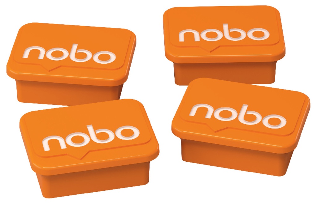 Magneet Nobo 18x22mm oranje (4)