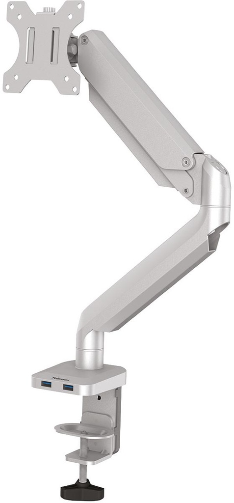 Enkelvoudige monitorarm Fellowes Platinum Series zilver
