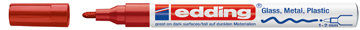 [TIM-751CRR] Glanslakmarker Edding 751 ronde punt 1-2 mm (rood)