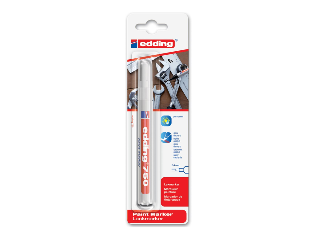 Paintmarker Edding 750 ronde punt 2-4 mm blister