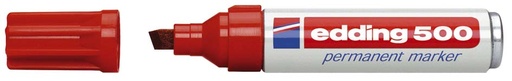 [TIM-500R] Permanent marker Edding 500 beitelpunt 2-7 mm (rood)