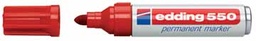 [TIM-550R] Permanent marker Edding 550 ronde punt 3-4 mm (rood)