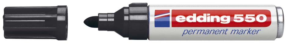 Permanent marker Edding 550 ronde punt 3-4 mm