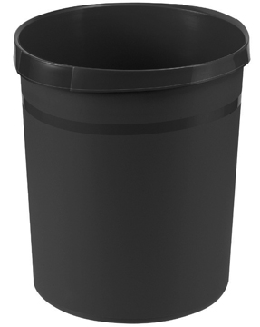 [TIM-181913] Papiermand Han 18 l rond plastic (zwart)