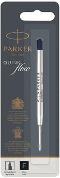 [TIM-1950367] Vulling Parker Quinkflow voor balpen fijn blister (zwart)