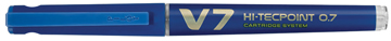 [TIM-442889] Roller Pilot Hi-Tecpoint V7 Cartridge System medium (blauw)