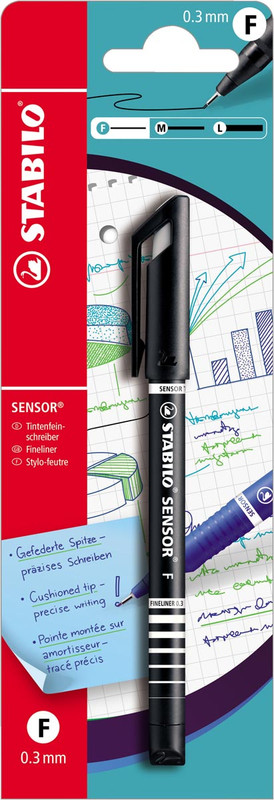 Fineliner Stabilo Sensor 0.3 mm