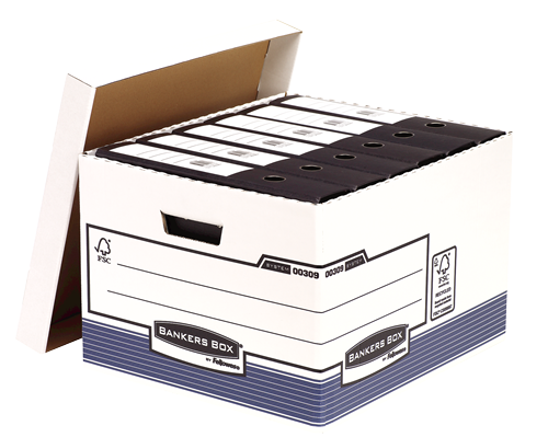 Archiefcontainer Fellowes Bankers Box Fastfold 38x28,7x43cm blauw (10)