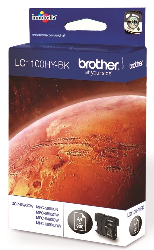 Cartridge Brother Inkjet LC1100HY