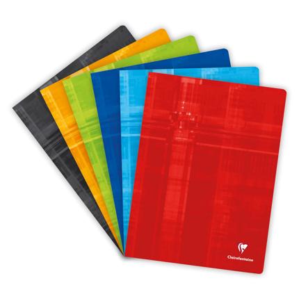 [EXA-63368C] Schrift Clairefontaine Metric karton A4+ 24x32cm 96blz met kantlijn assorti (geruit 5mm)