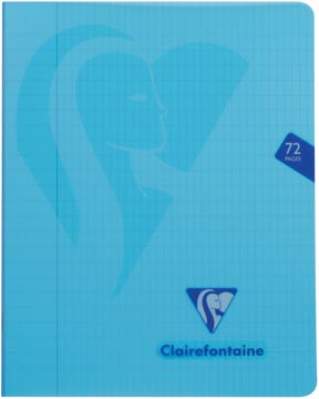 Schrift Clairefontaine Mimesys PP A5 72blz met kantlijn assorti