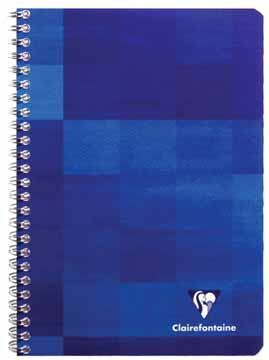 Spiraalschrift Clairefontaine A5 120blz met kantlijn assorti