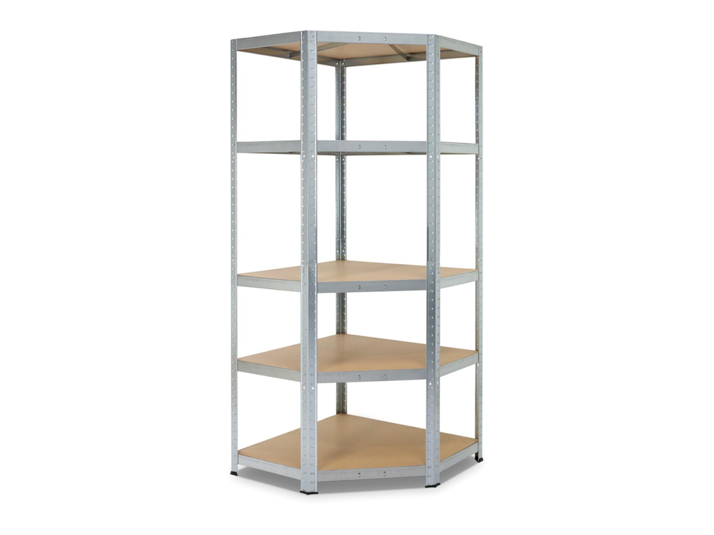 Rek Avasco Strong Corner metaal gegalvaniseerd 176x75x40x50cm met 5 legborden