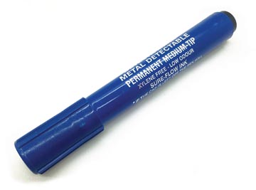 Detecteerbare permanent marker voedingsindustrie BST zwarte inkt (10)