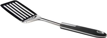 Spatel met openingen Cosy & Trendy RVS 33,5cm zwart