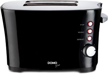 Broodrooster Domo B-Smart voor 2 sneden brood zwart