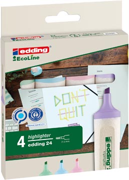 Markeerstift Edding Ecoline e-24 etui assorti pastel (4)
