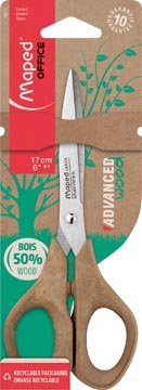 Schaar Maped Office Advanced Wood 17cm symmetrisch