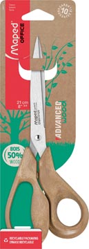 Schaar Maped Office Advanced Wood 21cm asymmetrisch