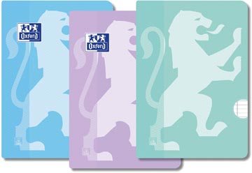 Schrift Oxford School karton A4 gelijnd 72 blz met kantlijn assorti (3)