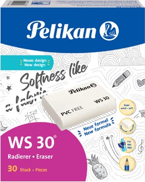 Gum Pelikan WS 30 wit (30)