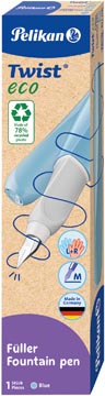 Vulpen Pelikan Twist Eco incl vulling blauwe inkt medium punt blauw