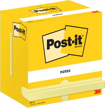 Memoblok Post-It Notes 76x127mm 100vel geel (655M) (12)