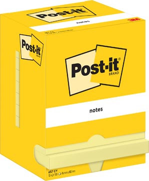 Memoblok Post-It Notes 76x102mm 100vel geel (12)