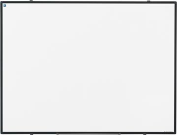 Whiteboard magnetisch Smit Visual Softline emaille 90x120cm zwarte rand