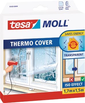 Isolatiefolie Tesa Moll thermo cover 1,7x1,5m 2,55m² transparant