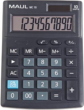 Bureaurekenmachine MAUL MC 10 zwart