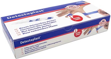 Textielpleister Detectaplast Elastic metaal detecteerbaar 180x20mm blauw (100)