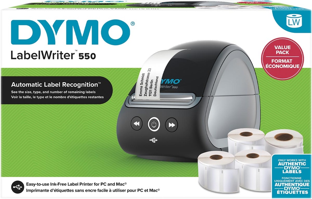 Dymo LabelWriter 550 Value Pack