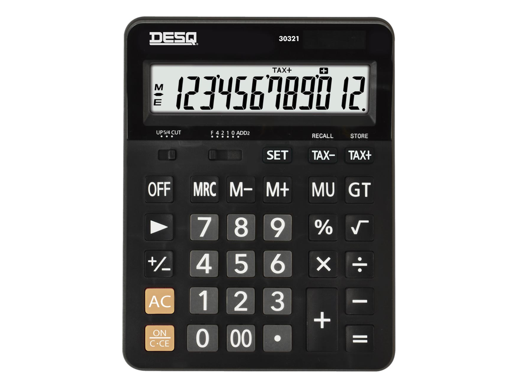 Bureaurekenmachine Desq Business Classy XL 30321 zwart