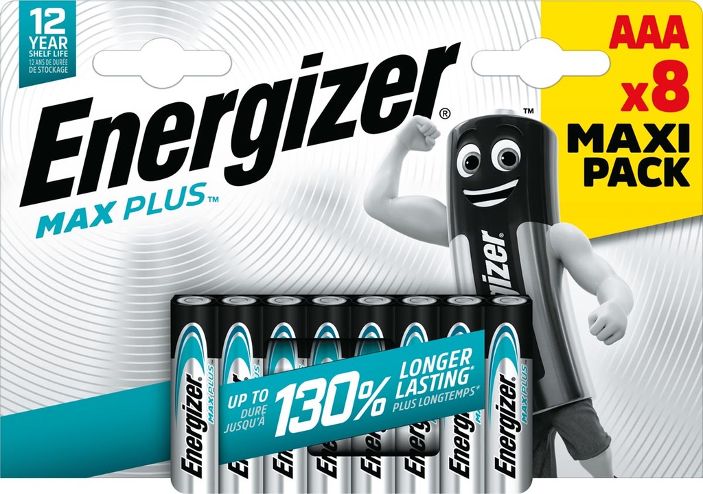 Batterij Energizer Max Plus AAA (8)