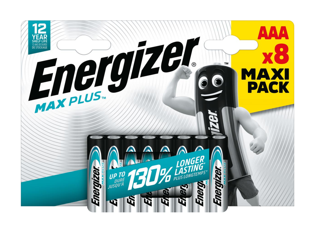 Batterij Energizer Max Plus AAA (8)