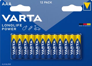 Batterij Varta Longlife Power AAA (12)