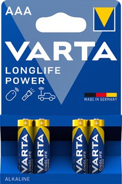 Batterij Varta Longlife Power AAA (4)