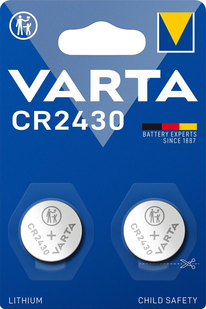 Knoopcelbatterij Varta Lithium CR2430 (2)