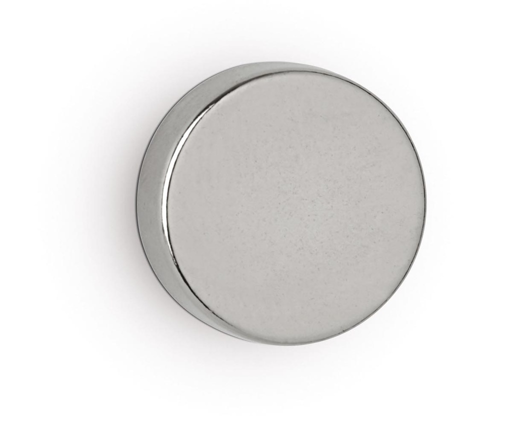 Schijfmagneet neodymium MAUL voor whiteboard Ø15x5mm draagkracht 4,5kg zilver (4)