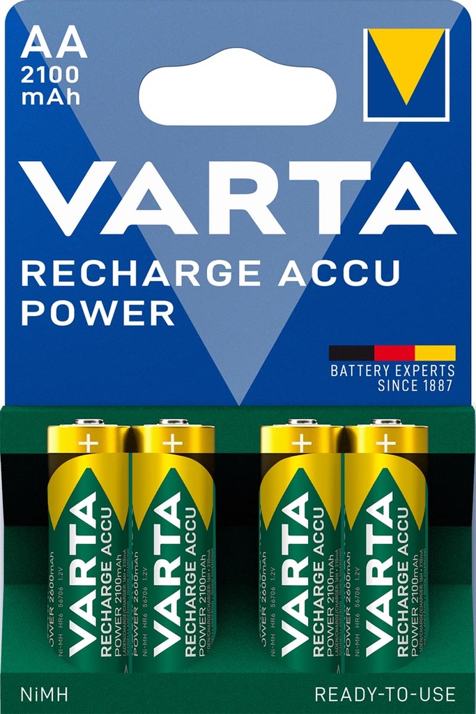 Batterij oplaadbaar Varta Accu Power AA (4)