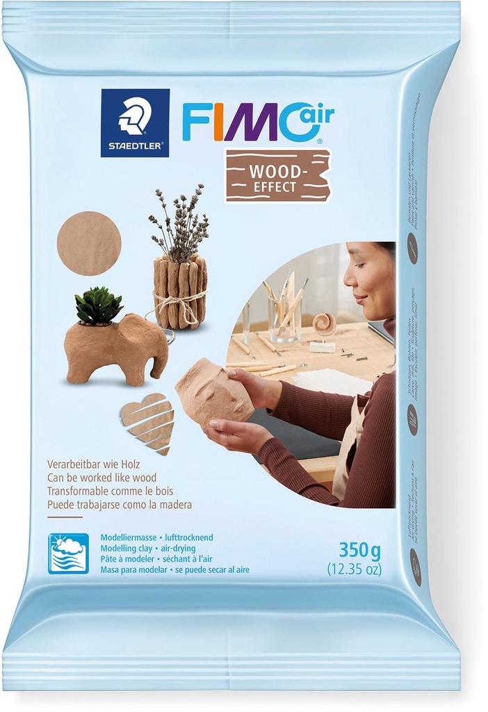 Boetseerklei Staedtler Fimo Air 350g wood-effect