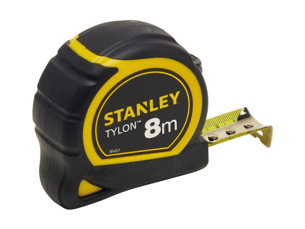 Rolmeter Stanley Tylon 12,7mmx3m zwart/geel