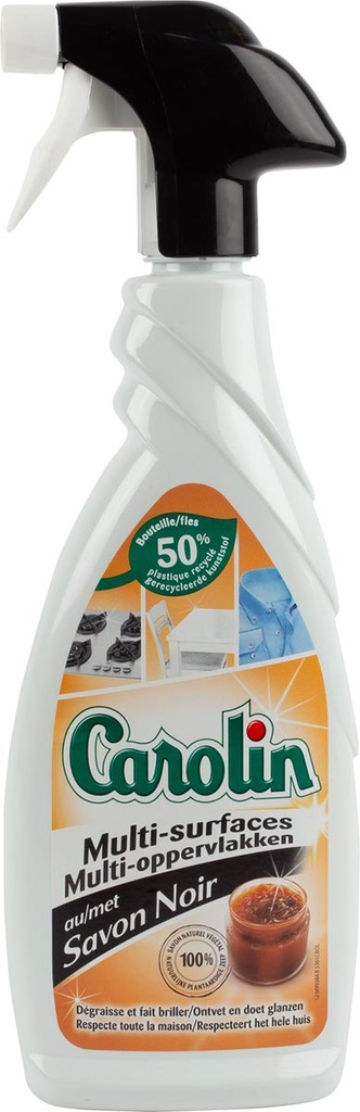 Allesreiniger Carolin met zwarte zeep spray 650ml